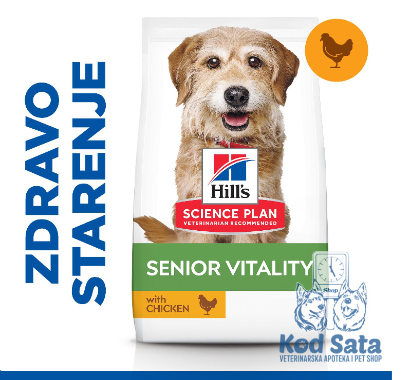 Hill's Senior Vitality Small And Mini, Hrana Za Starije Pse, Piletina 6kg