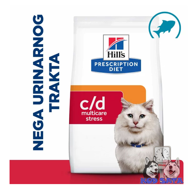 Hills C/D Multicare Hrana Za Mačke, Za Negu Urinarnog Trakta Okeanska Riba 1,5kg