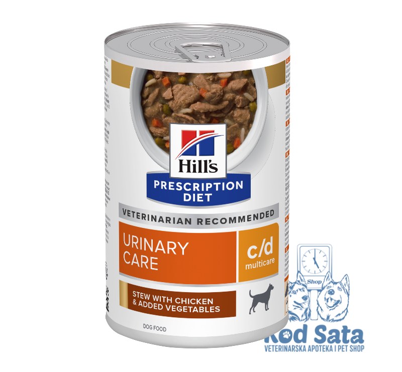 Hills C/D Urinary, Konzerva Za Pse Struvitni Kamenac, Čorba Piletina i Povrće