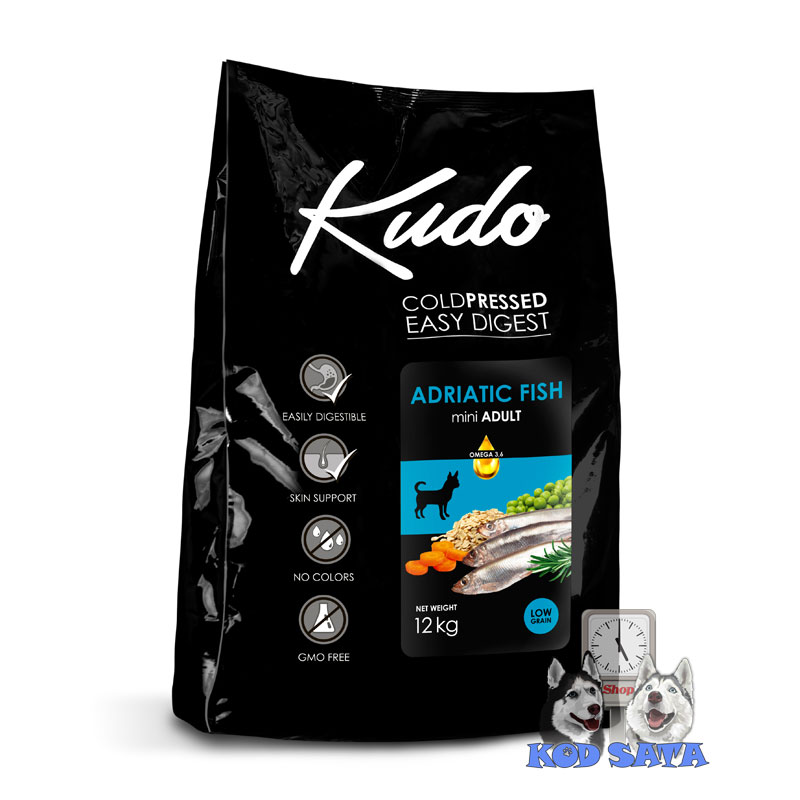Kudo LG Adriatic Fish Mini Adult, Hrana Za Odrasle Pse Malih Rasa 