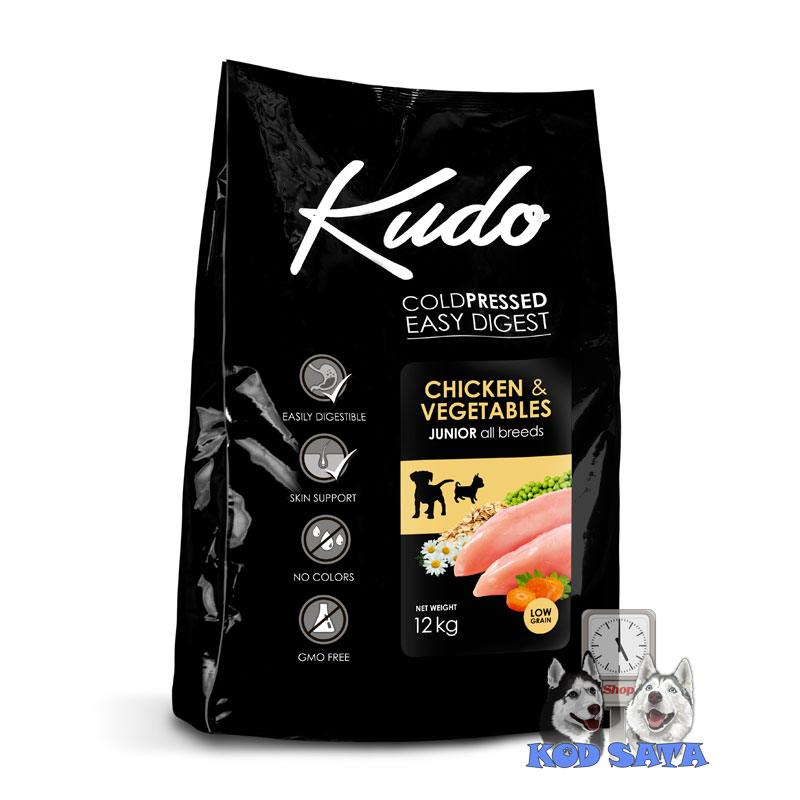 Kudo LG Chicken&Vegetables Junior, Hrana Za Štence Svih Rasa