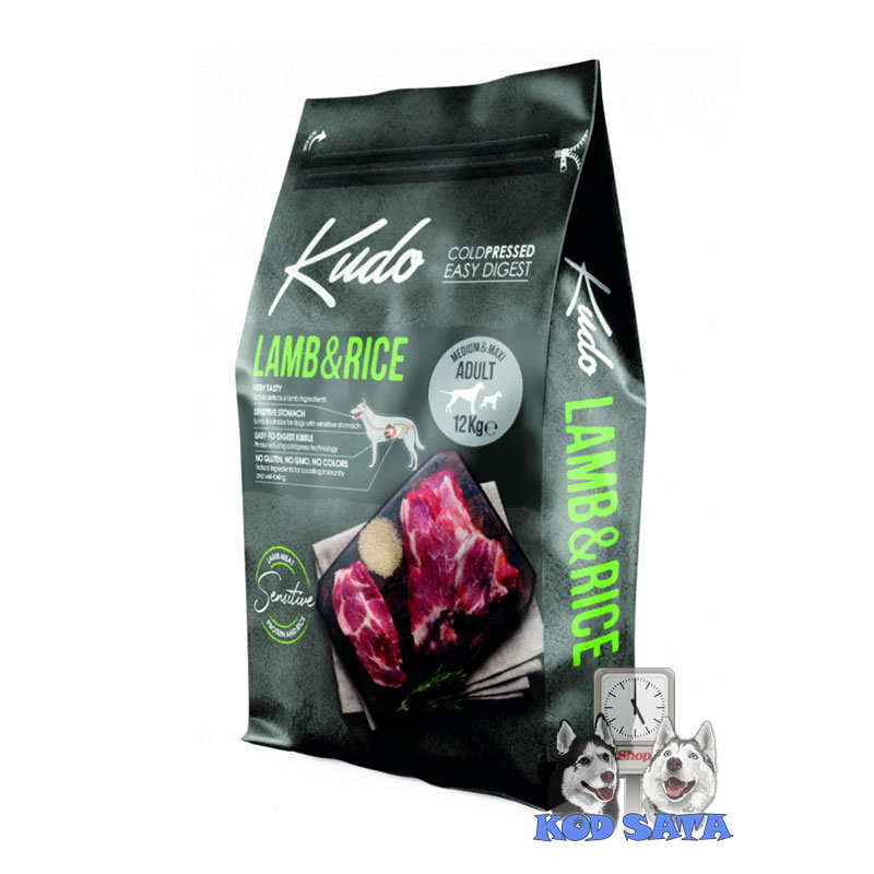 AKCIJA! Kudo LG Junior Jagnjetina i Pirinač, Hrana Za Štence Srednjih i Većih Rasa 3kg