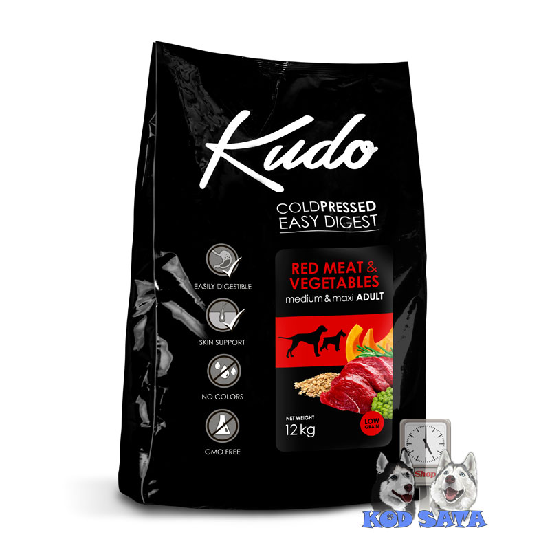 Kudo LG Red Meat Adult Medium/Maxi, Hrana Za Odrasle Pse Većih Rasa