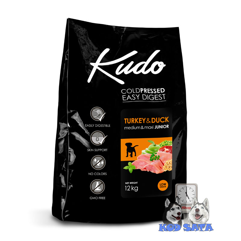Kudo LG Turkey&Duck Puppy Medium/Maxi, Hrana Za Štence Većih Rasa