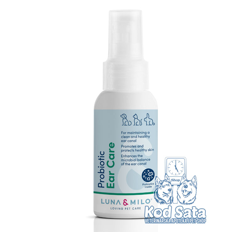 Luna & Milo Probiotik u Spreju Za Uši, Za Pse i Mačke 100ml