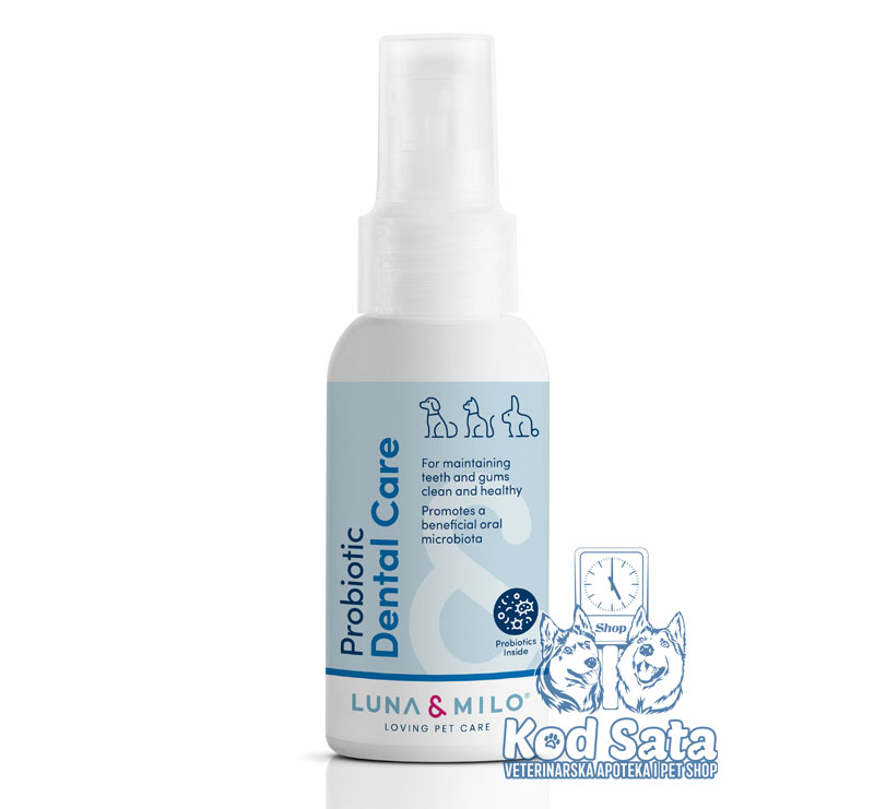 Luna & Milo Probiotik u Spreju Za Zube, Za Pse i Mačke 100ml