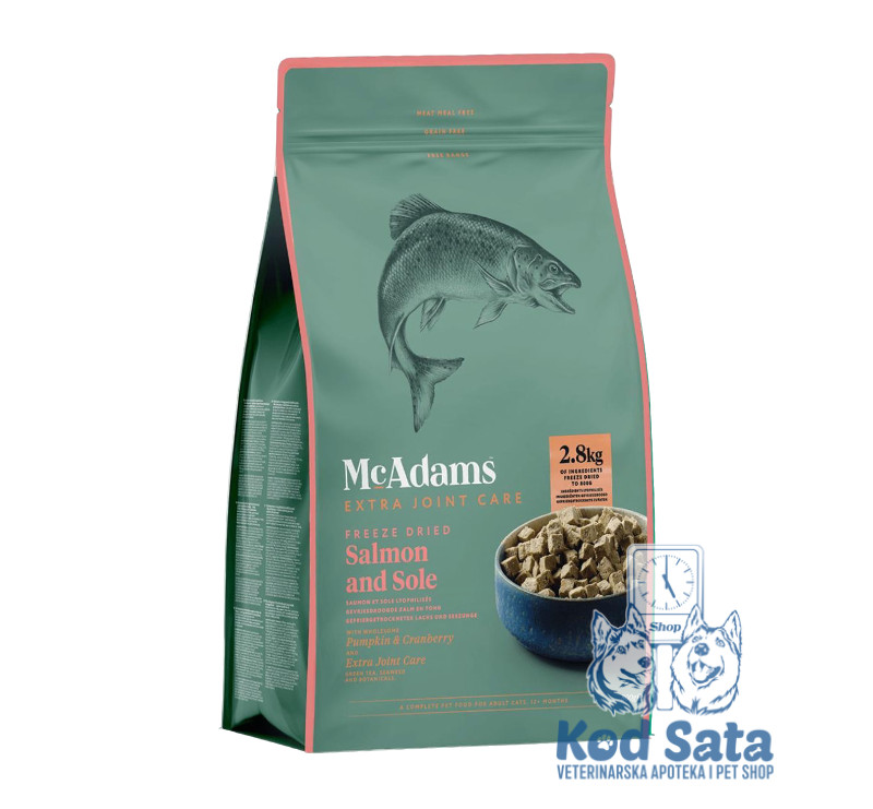 Mc Adams Liofizirana Sirova Hrana Za Mačke, Losos i Iverak 200g