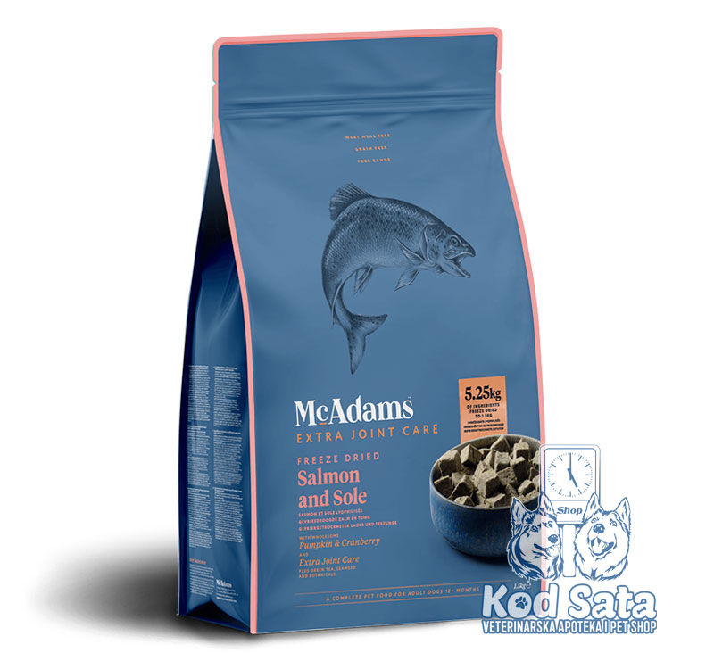 Mc Adams Liofizirana Sirova Hrana Za Pse Svih Rasa, Losos i Iverak 400g