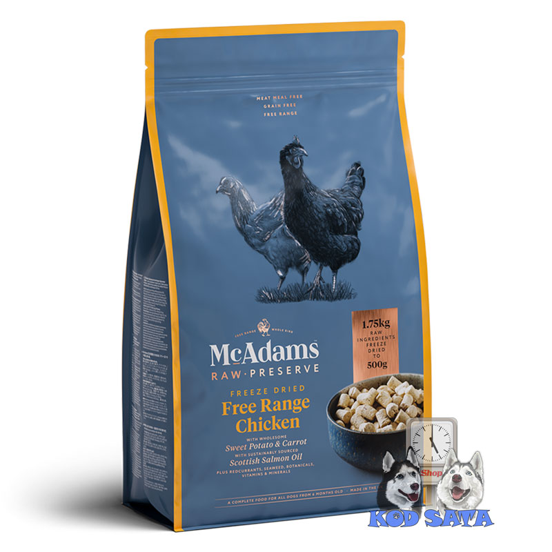 Mc Adams Liofizirana Sirova Hrana Za Pse Svih Rasa, Piletina