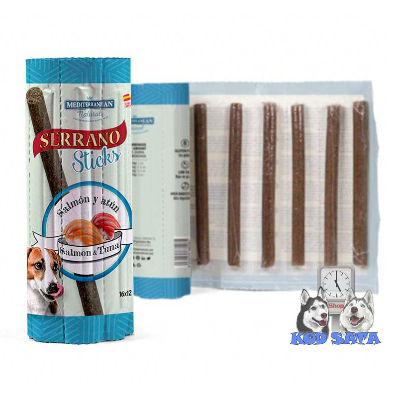 Mediterranean Natural Serrano Mesni Štapići Za Pse, Losos i Tuna 16kom