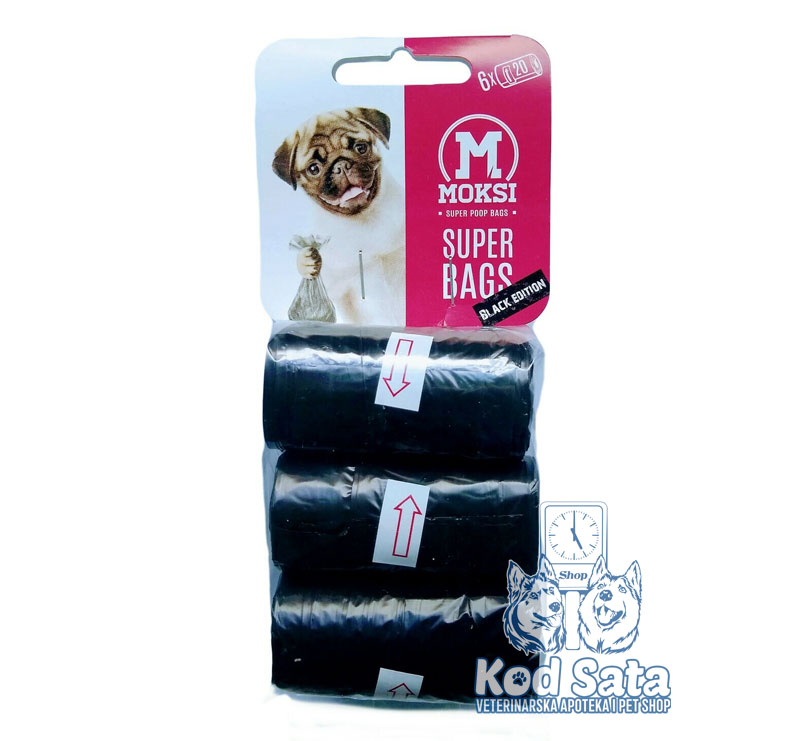 Moksi Kese Za Izmet Crne Bez Mirisa 6x20kom