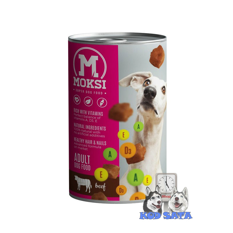 Moksi Konzerva Za Pse, Govedina 12x1240g