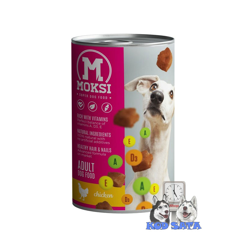Moksi Konzerva Za Pse, Piletina 12x1240g