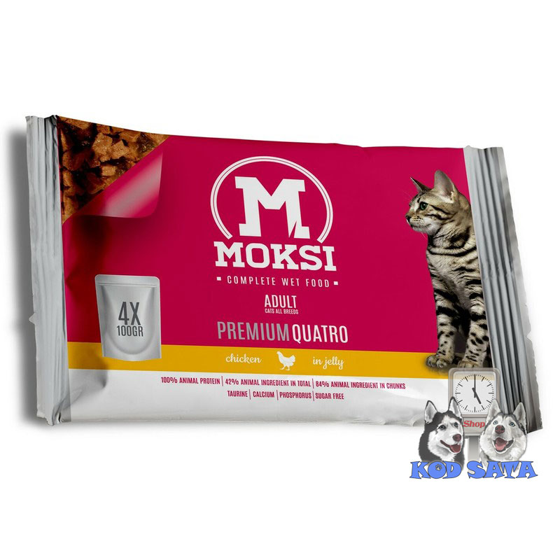 Moksi Preliv Za Mačke, Pačetina u Želeu 4x100g