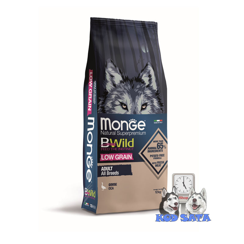 Monge Bwild Hrana Za Pse Low Grain, Guska