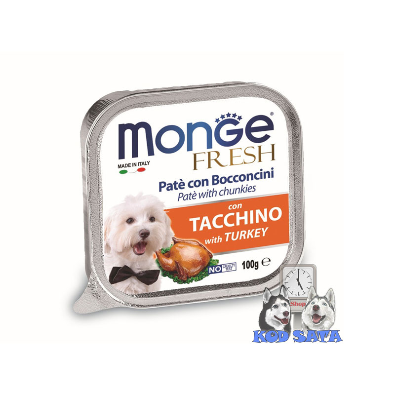 Monge Fresh Pašteta Za Pse Ćuretina 100g