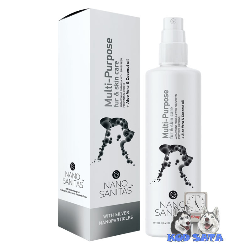 Nano Sanitas Višenamenski Sprej Za Negu Krzna Sa Srebrom, Za Pse 250ml