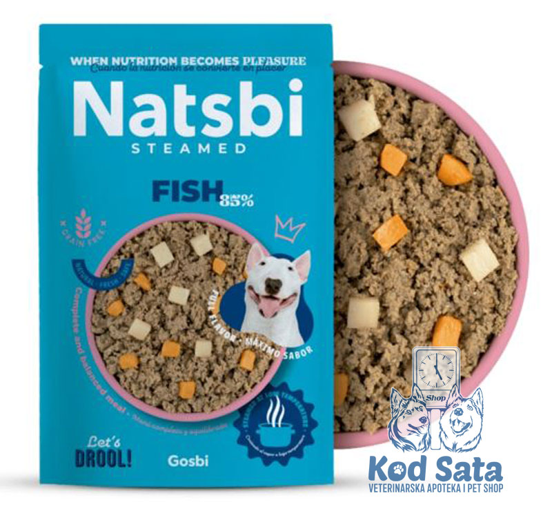 Natsbi Gastronomska Kuvana Hrana Za Pse, Riba 200g