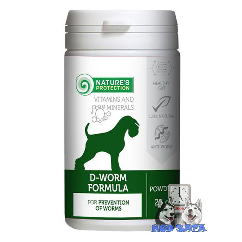Nature's Protection D Worm Protiv Unutrašnjih Parazita, Za Pse 25g