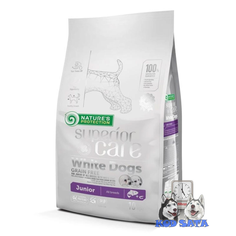 Nature's Protection Hrana Za Bele Pse Svih Rasa, Junior Losos