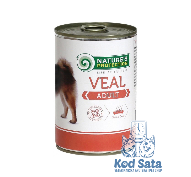 Nature's Protection Konzerva Za Pse, Teletina 400g