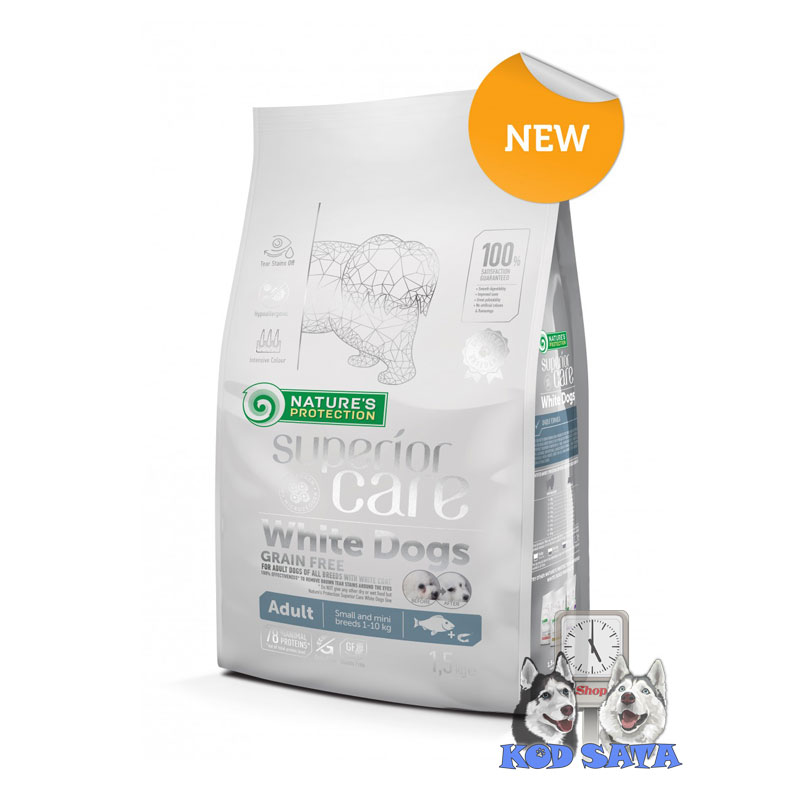 Nature's Protection Hrana Za Bele Pse, Mini Bela Riba
