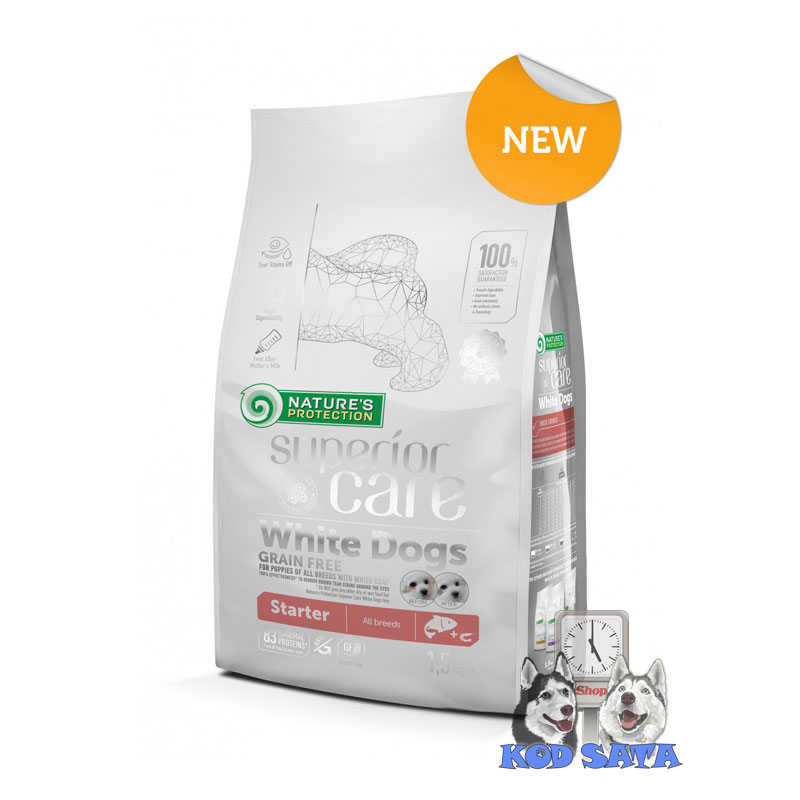 Nature's Protection Hrana Za Bele Pse, Starter Losos