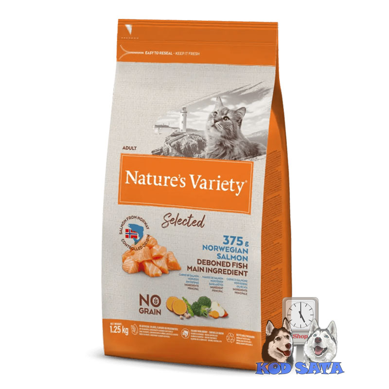 Nature's Variety Selected Hrana Za Mačke, Norveški Losos 1,25kg