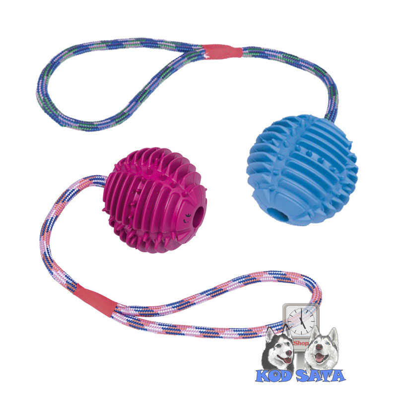 Nobby Čvrsta Gumena Lopta Sa Kanapom 7,5cm