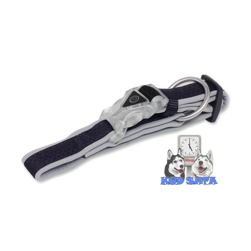 Nobby Flesh Mesh Preno Svetleća Ogrlica Siva