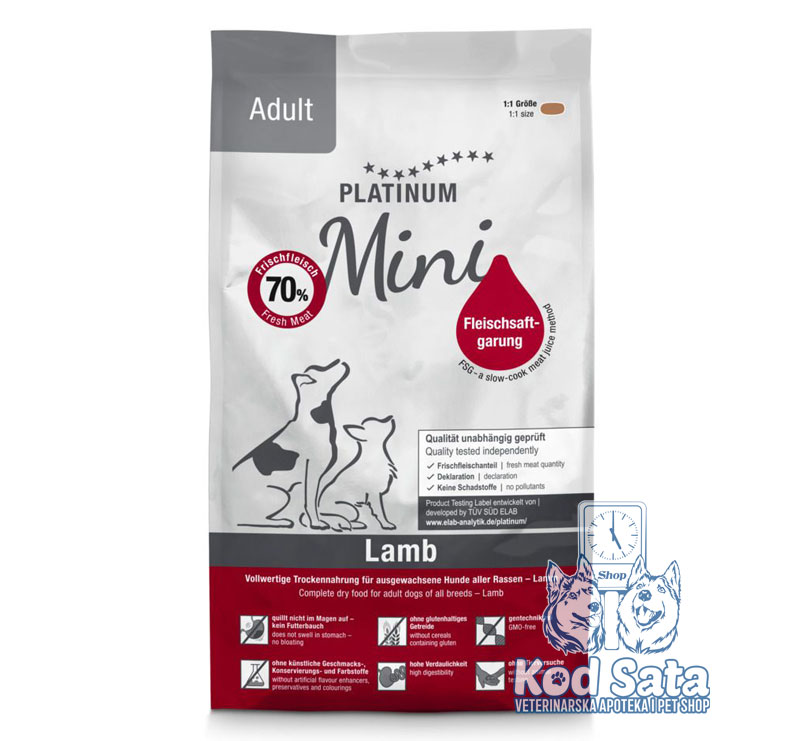 Platinum Hrana Za Mini Pse, Jagnjetina 900g