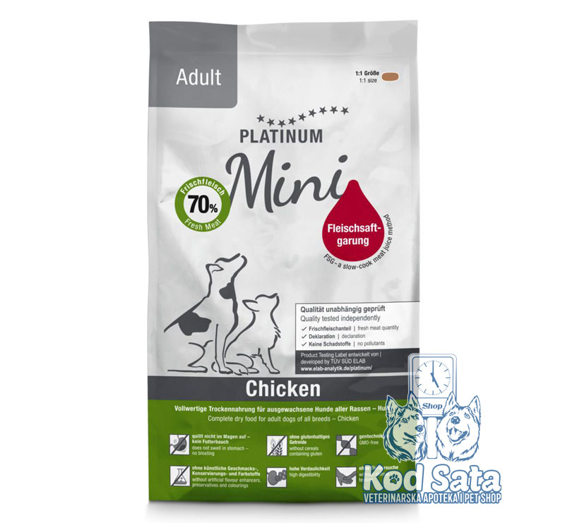 Platinum Hrana Za Mini Pse, Piletina 900g