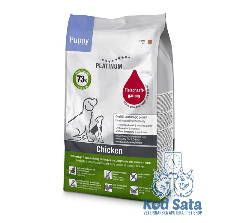 AKCIJA! Platinum Puppy, Hrana Za Štence, Piletina 5kg