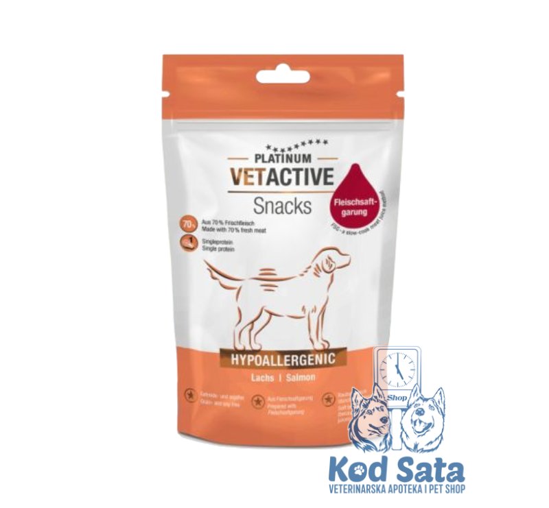 Platinum VetActive Poslastice Za Pse, Hypoallergenic Losos 200g