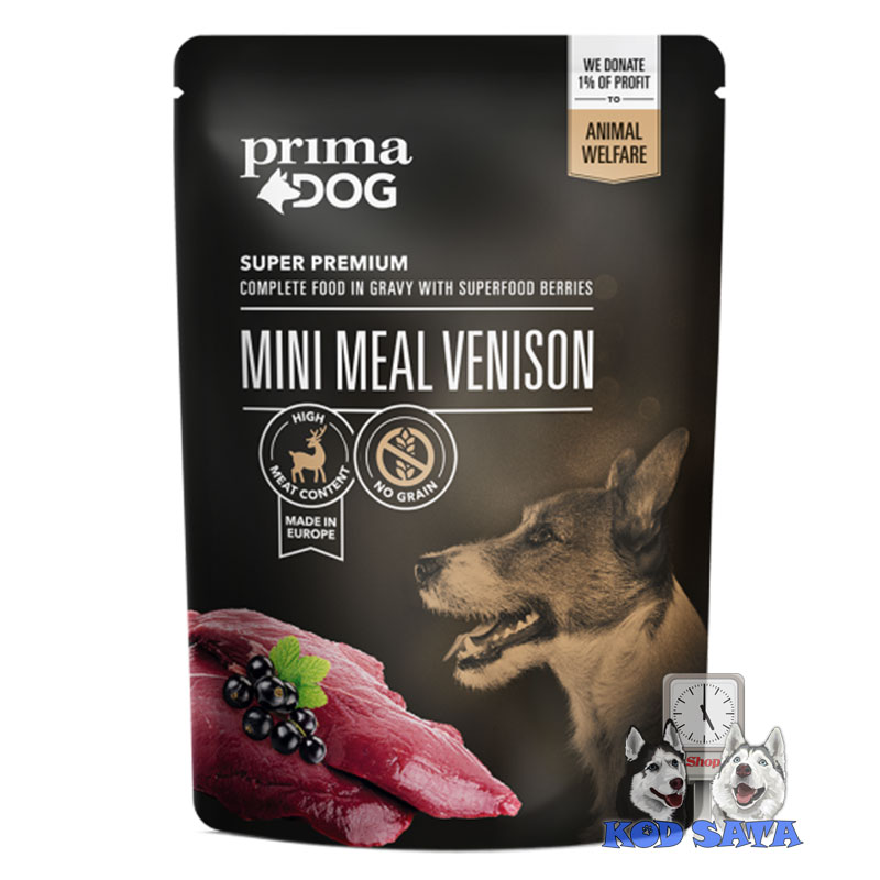 Primadog Mini Obrok Za Pse, Divljač 100g