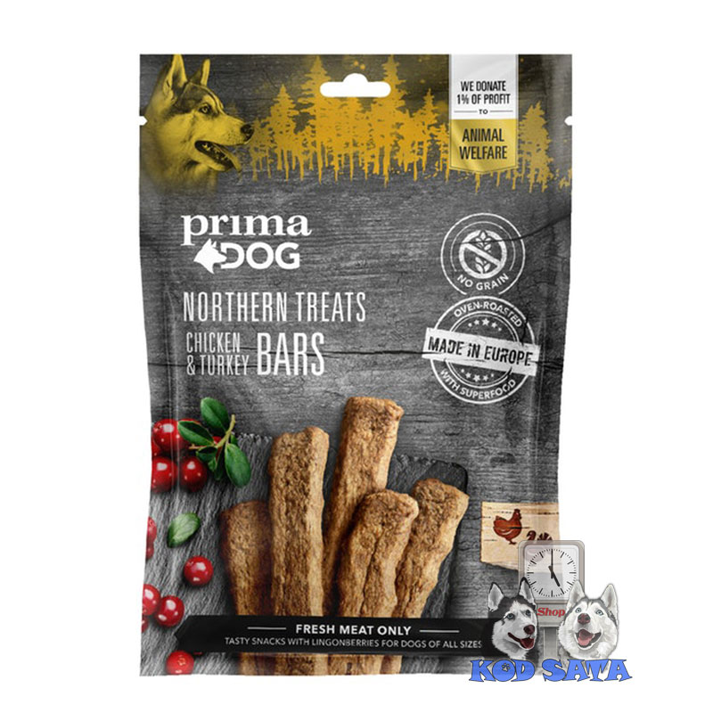 Primadog Pečene Pločice Za Pse, Ćurka i Pile 80g