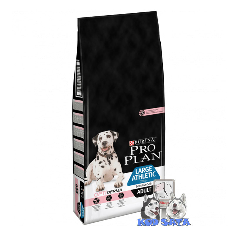 Pro Plan Hrana Za Pse, Large Athletic Adult Sensitive Skin Losos 14kg