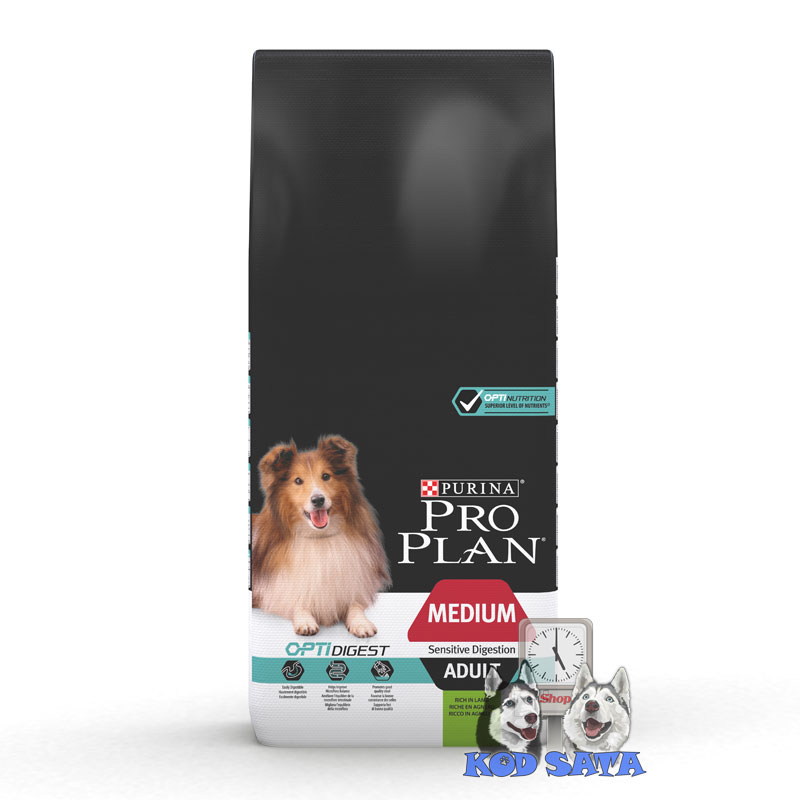 Pro Plan Hrana Za Pse, Medium Adult Sensitive Digestion Jagnjetina 14kg