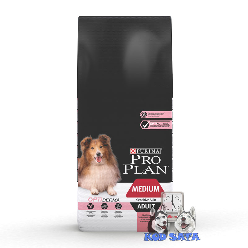 Pro Plan Hrana Za Pse, Medium Adult Sensitive Skin Losos