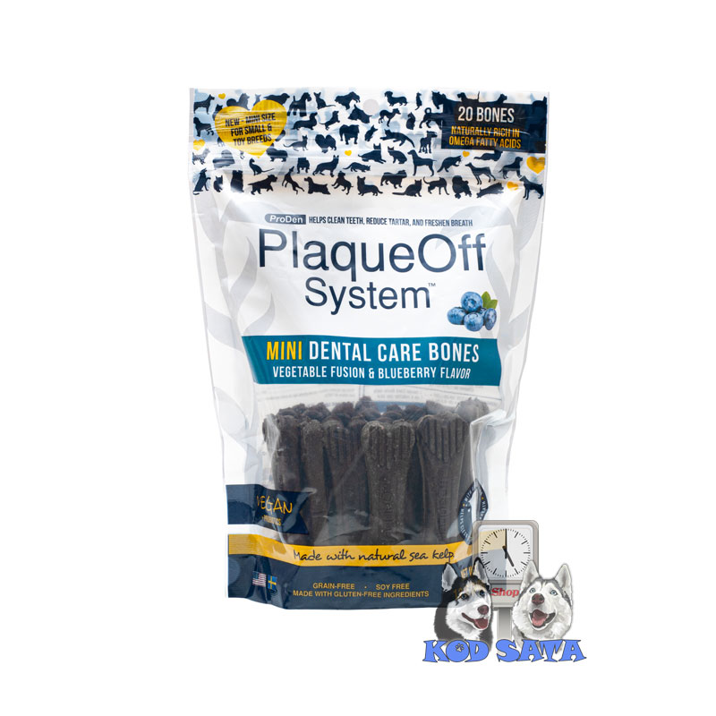 ProDen PlaqueOff Mini Veggie Dental Koske Borovnica 340g (20kom)