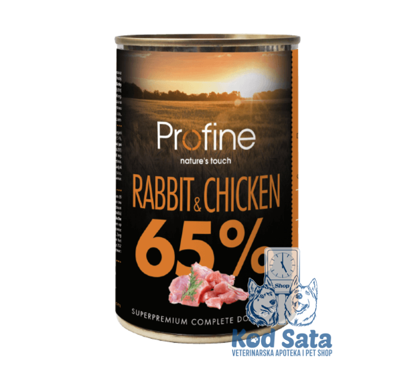 Profine Konzerva Za Pse, Zečetina i Pile 400g