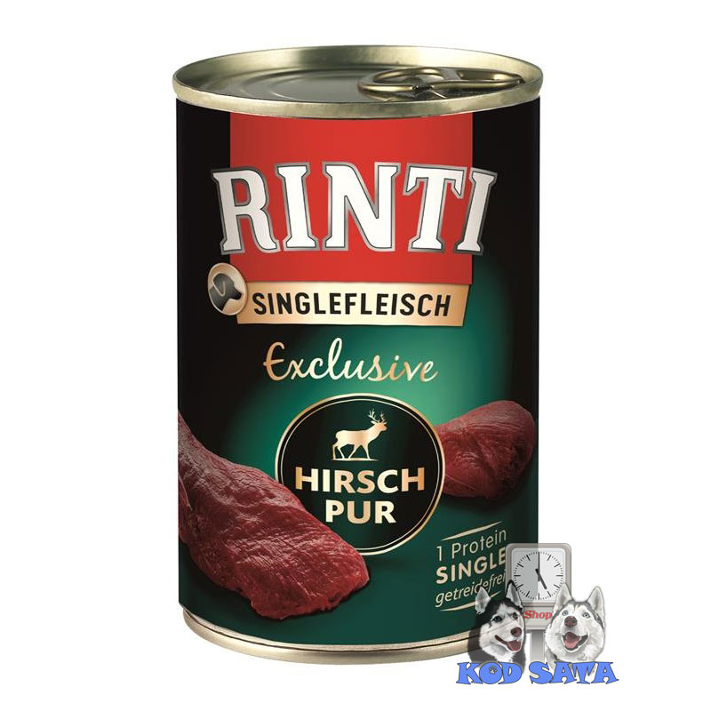 Rinti Monoproteinska Konzerva Za Pse, Jelen 400g