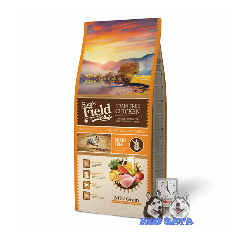 Sam's Field Hrana Za Pse Bez Žitarica, Piletina 13kg