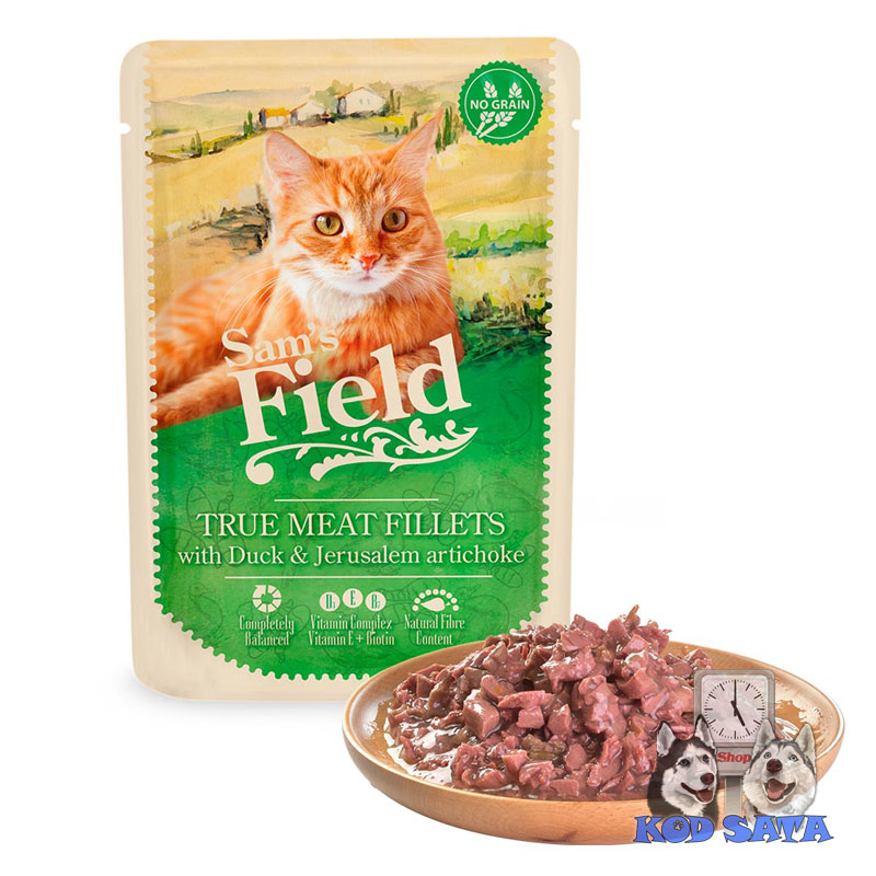 Sam's Field Sosić Za Mačke, Pačji File i Artičoka 24x85g