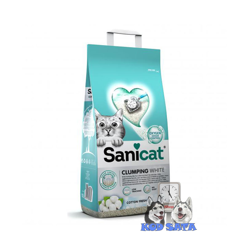 Sanicat Clumping White 8l