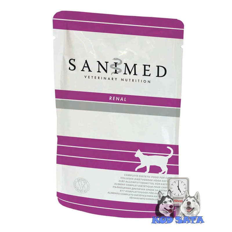 Sanimed Renal Sosić, Veterinarska Dijeta Za Mačke Za Bubrege i Jetru 100g