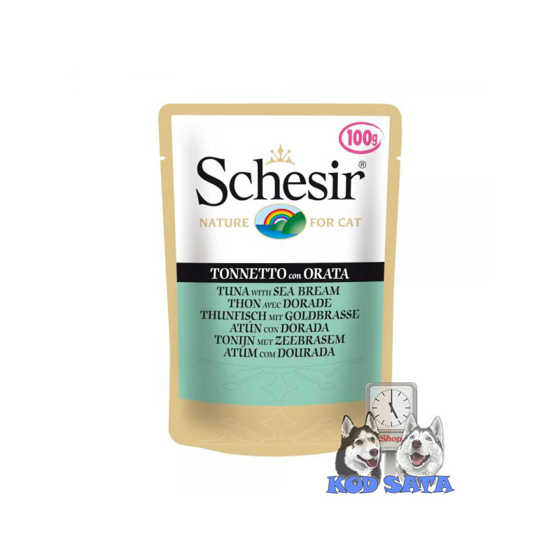 Schesir Cat Tunjevina i Orada (100g x 6)