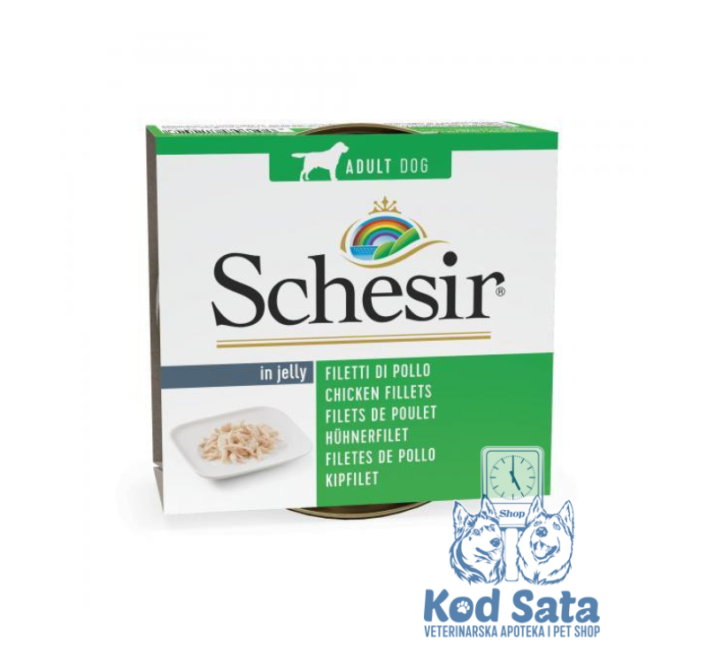 Schesir Dog Piletina u Želeu U Konzervi 150g