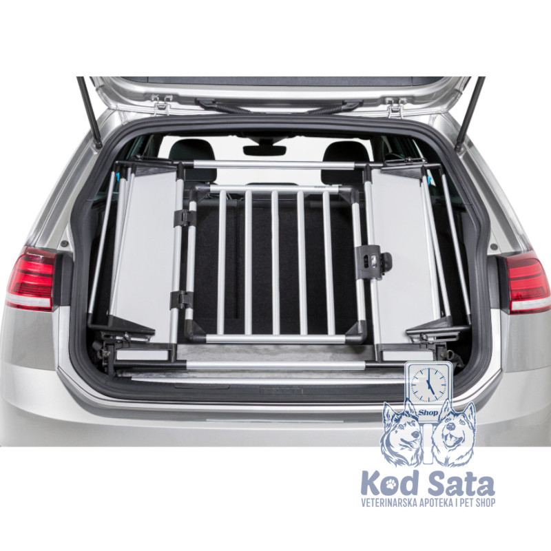 Trixie - Aluminijumska Univerzalna Zaštitna Pregrada Sa Vratima Za Gepek Automobila 114x69x53cm