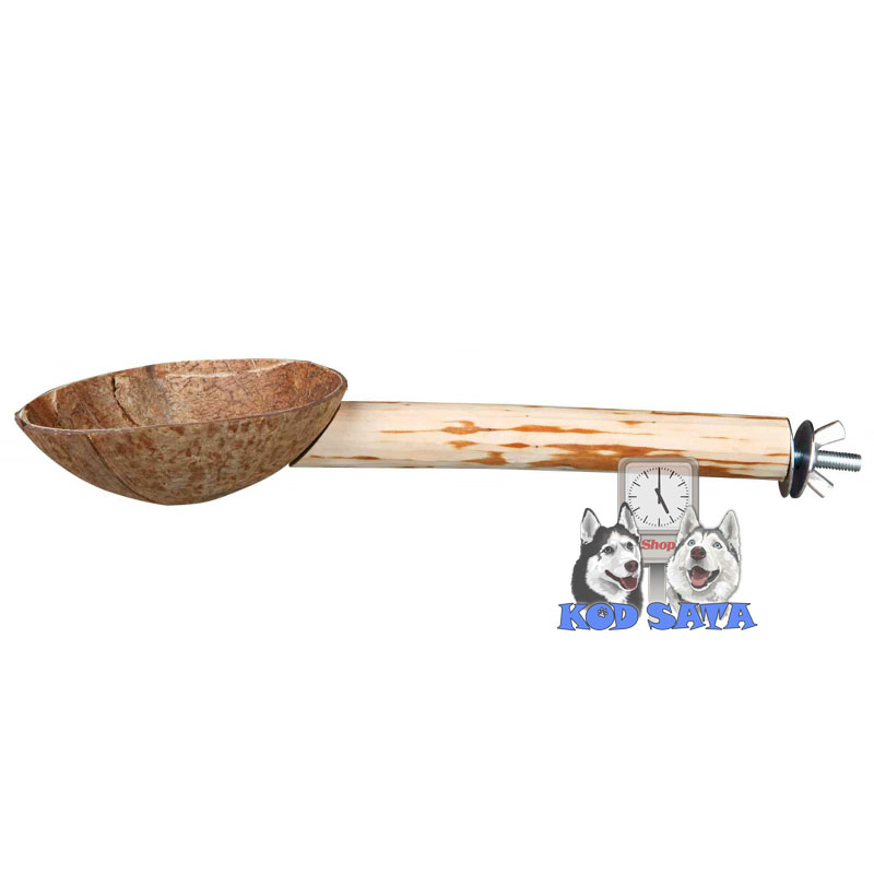 Trixie Drvena Stajalica Sa Kokosovom Posudom 25cm